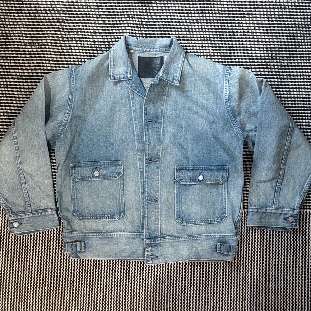 Levi's Blue Patchwork Denim Jacket - image 1